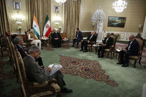 Rouhani officially welcomes Indian PM