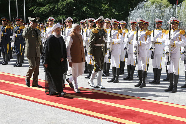 Rouhani officially welcomes Indian PM