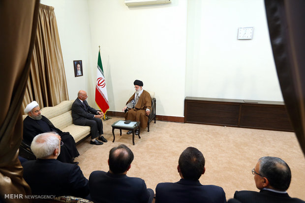 Ashraf Ghani meets with Ayat. Khamenei