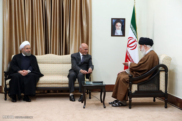 Ashraf Ghani meets with Ayat. Khamenei