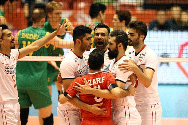 دیدار تیم های ملی والیبال ایران و استرالیا