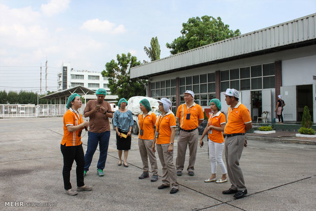 Iranian press delegation visits Thai halal food factories