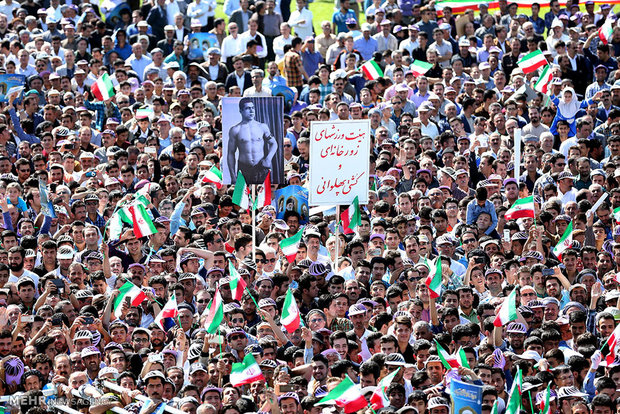 President Rouhani in Mahabad