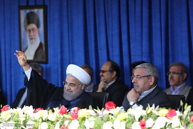 President Rouhani in Mahabad