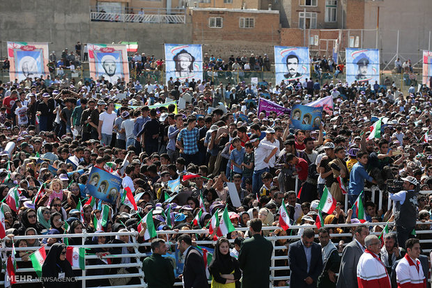 President Rouhani in Mahabad