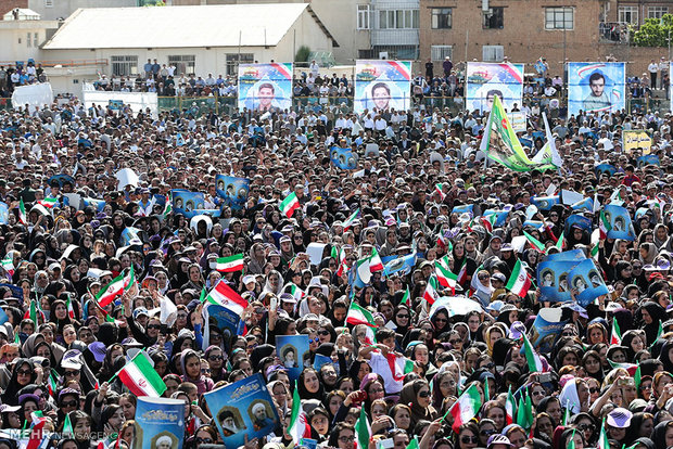 President Rouhani in Mahabad