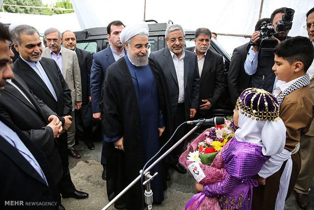 President Rouhani in Mahabad