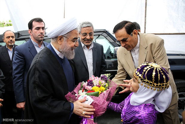 President Rouhani in Mahabad