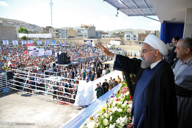 President Rouhani in Mahabad