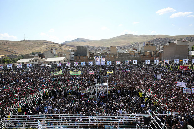 President Rouhani in Mahabad