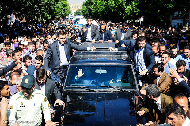 President Rouhani in Mahabad