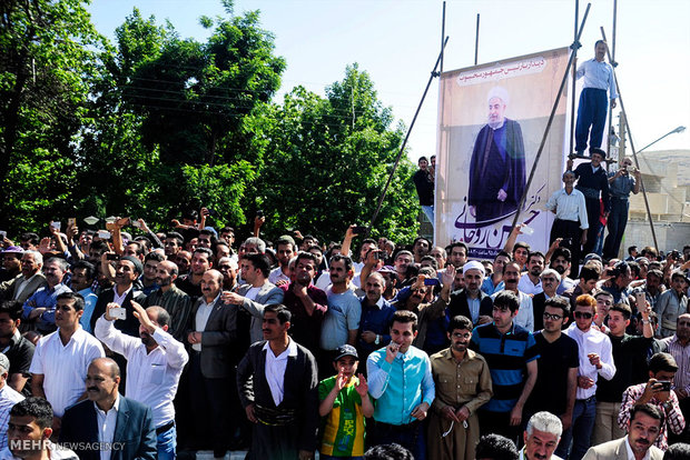 President Rouhani in Mahabad