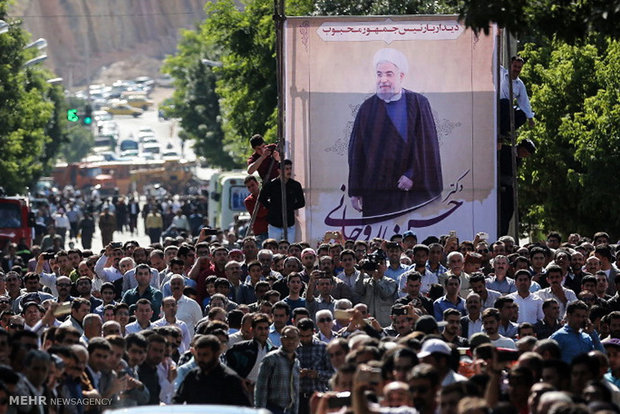 President Rouhani in Mahabad