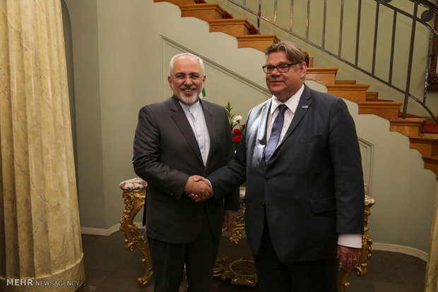 دیدار وزرای خارجه ایران و فنلاند