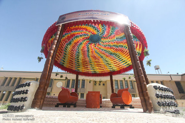 PNU students make gazebo with recycled materials