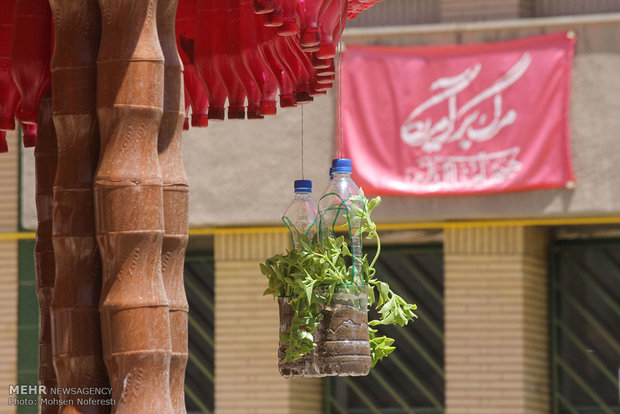 PNU students make gazebo with recycled materials