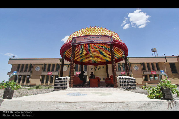 PNU students make gazebo with recycled materials