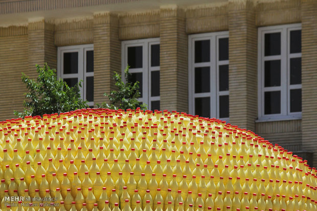 PNU students make gazebo with recycled materials