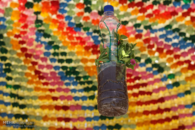 PNU students make gazebo with recycled materials