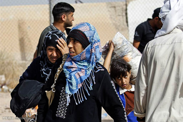 فرار خانواده های عراقی از فلوجه‎