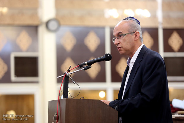 Commemoration of Imam Khomeini in Jewish synagogue