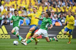 تساوی سوئد برابر ایرلند جنوبی/ زلاتان ناجی زردپوشان شد