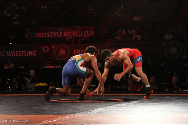 Iran's wrestlers trounce Indian team 8-0 in LA