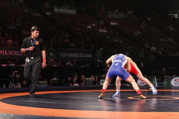 Iran's wrestlers trounce Indian team 8-0 in LA