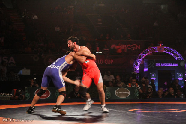 Iran's wrestlers trounce Indian team 8-0 in LA