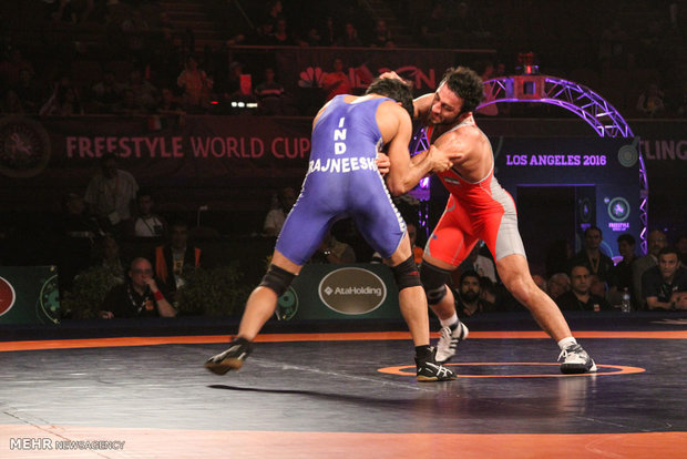 Iran's wrestlers trounce Indian team 8-0 in LA