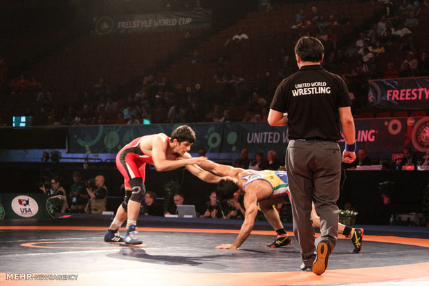 Iran's wrestlers trounce Indian team 8-0 in LA