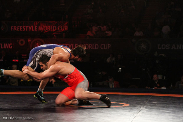 Iran's wrestlers trounce Indian team 8-0 in LA