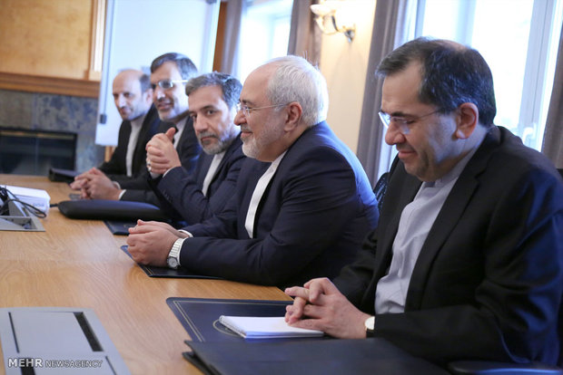 دیدار محمد جواد ظریف وزیر امور خارجه با فدریکا موگرینیمعاون مسئول سیاست خارجی اتحادیه اروپا 