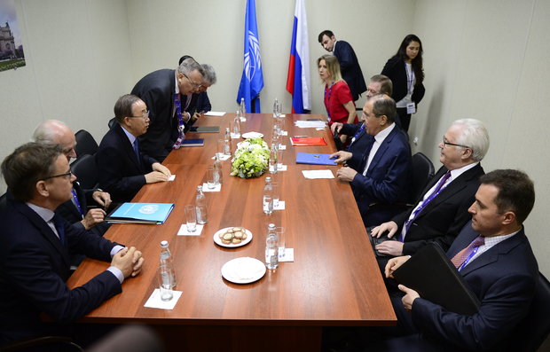 Russian FM, UNSG meet in St. Petersburg