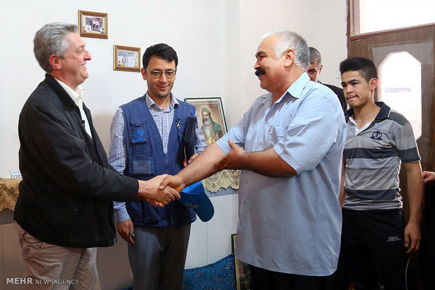 UNHCR chief visits Qom