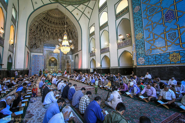 Quran recitation session in Mashhad