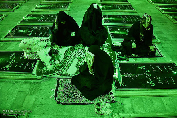 مراسم احیا شب نوزدهم ماه مبارک رمضان در مزار شهدای تبریز