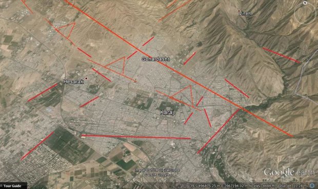  نقشه گسل زلزله کرمان، مشهد، تبریز و کرج تهیه شد
