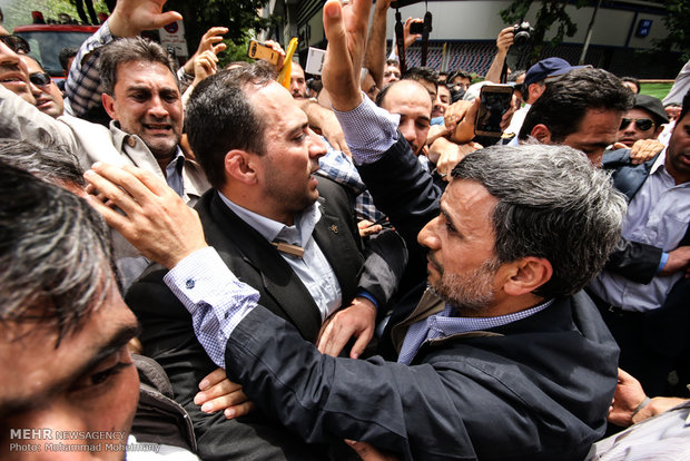 مشاركة الرئيس السابق محمود احمدي نجاد في مسيرة يوم القدس العالمي