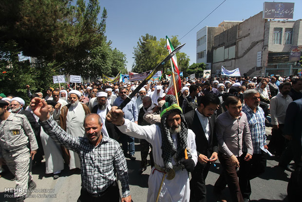 راهپیمایی روز جهانی قدس در بیرجند