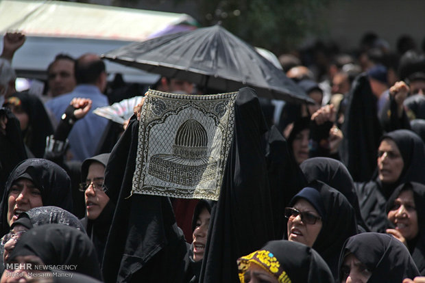 راهپیمایی روز جهانی قدس در کرمانشاه