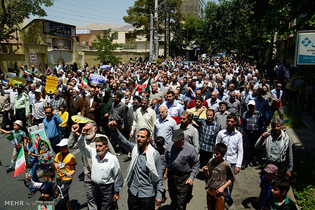 راهپیمایی روز جهانی قدس در محلات