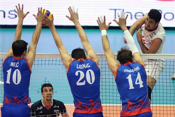 Iran beats Serbia at FIVB World League