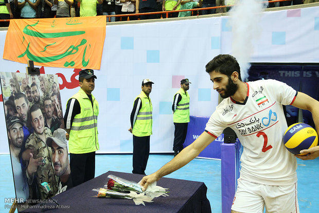 دیدار تیم های والیبال ایران و صربستان
