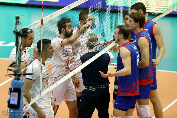 دیدار تیم های والیبال ایران و صربستان
