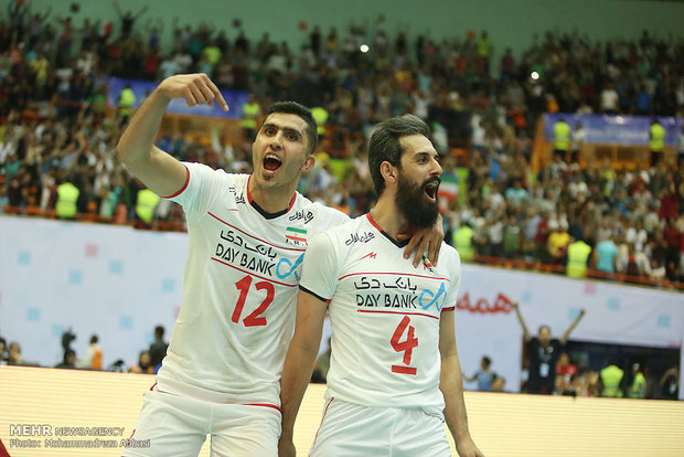 دیدار تیمهای والیبال ایران و صربستان