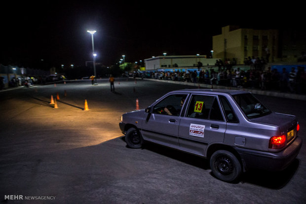 Auto Slalom in Qazvin