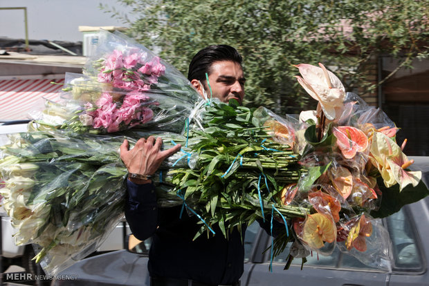 Mahallati Flower Market in Tehran