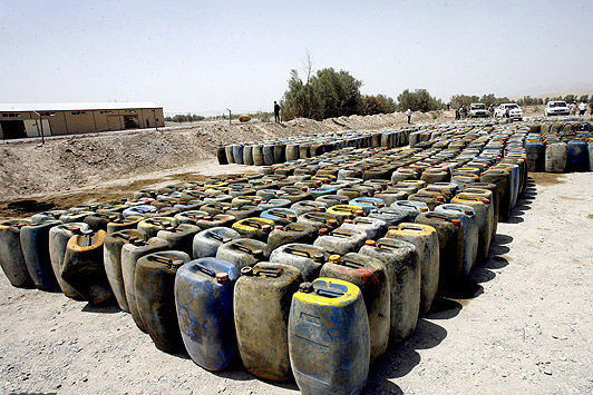 ۲۵۰ هزار لیتر سوخت دپو شده در قزوین کشف شد