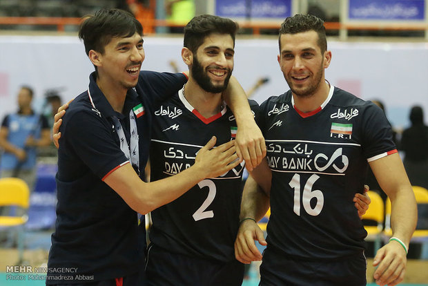 دیدار تیم های والیبال ایران و آرژانتین